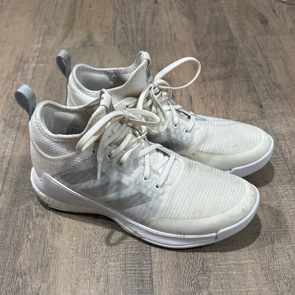 Adidas Men's White and Gray Sneakers - Picture 3 of 5